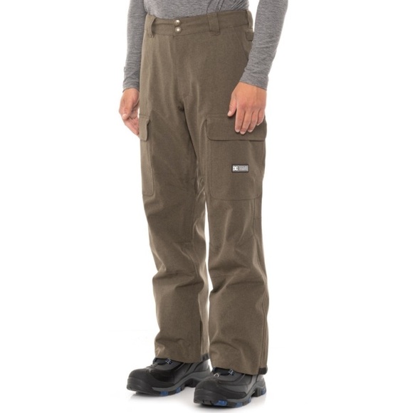New DC Men’s Code Snowboard Pants Waterproof in tarmac size Medium